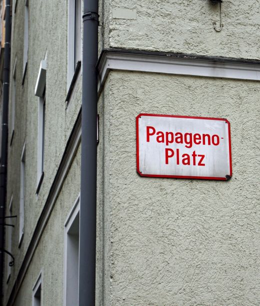 Viele Plätze sind klassisch benannt.