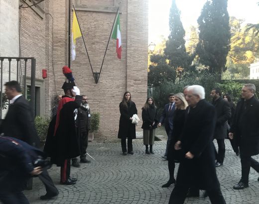 Der Präsident der italienischen Republik Sergio Mattarella